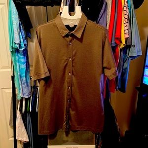 MURANO LIQUID LUXURY SHORT SLEEVE BUTTON DOWN